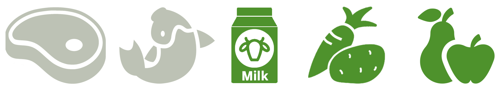 Icons Vegetarier